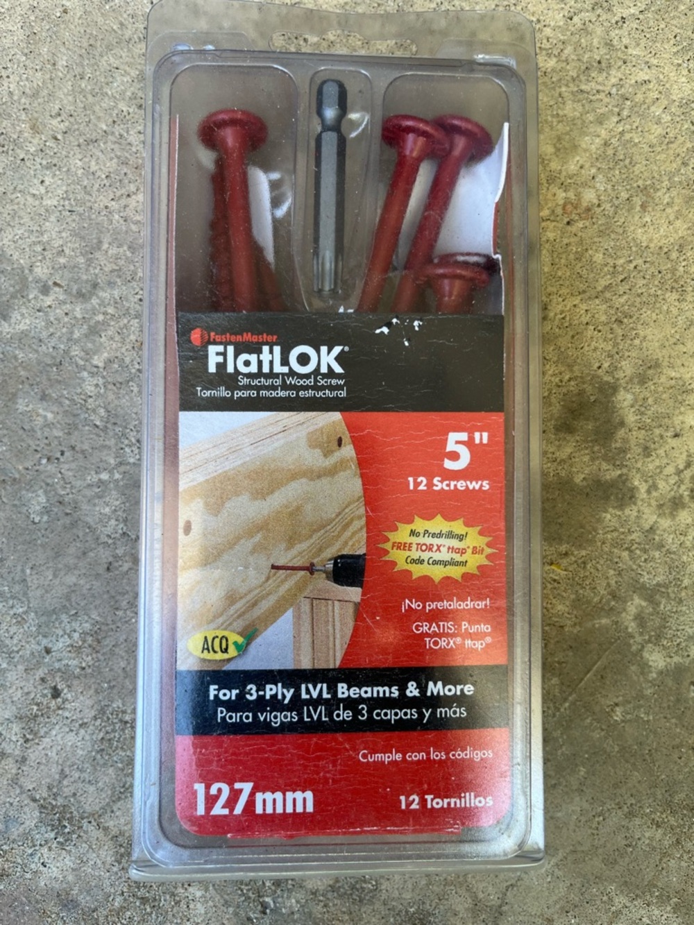 Flatlok FastenMaster FlatLOK 5 in. Structural Wood Screw (12 Pack)